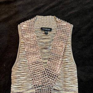 Bebe bodycon mini dress size small, tan brown gold